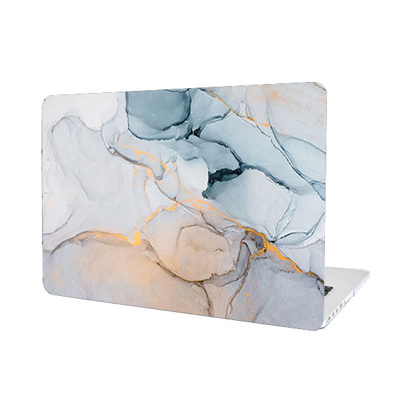 Ikase RS-912WHITE Without Apple Cut Out Logo - Macbook Case - Macbook Air Pro 13" 13.6" Inch + Free Keyboard Cover