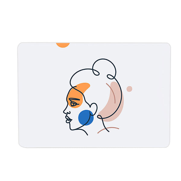 Ikase RS-963WHITE Without Apple Cut Out Logo - Macbook Case - Macbook Air Pro 13" Inch + Free Keyboard Cover