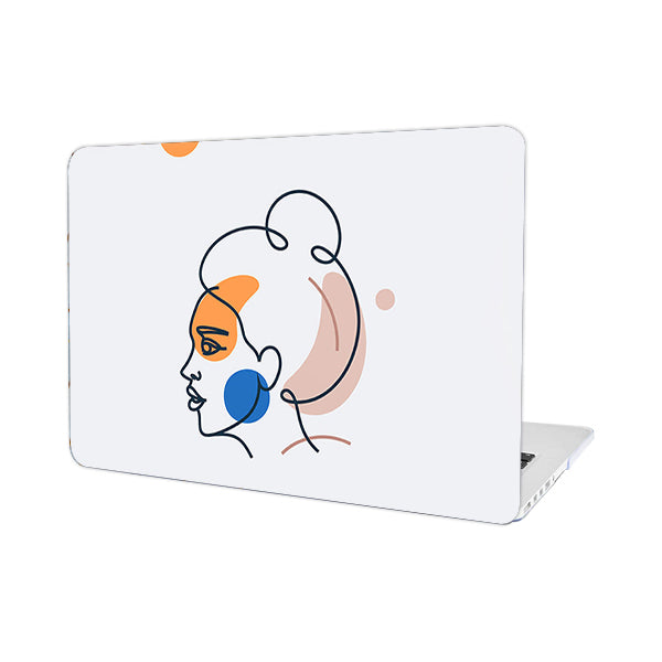 Ikase RS-963WHITE Without Apple Cut Out Logo - Macbook Case - Macbook Air Pro 13" Inch + Free Keyboard Cover