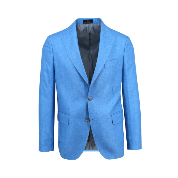 Ike Behar Aqua Silk And Cashmere Sport Coat