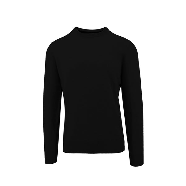 ike behar Black Crewneck Cashmere Sweater
