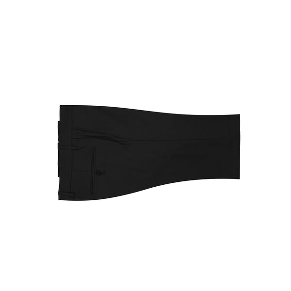 ike behar Black Loro Piana Twill Dress Pant