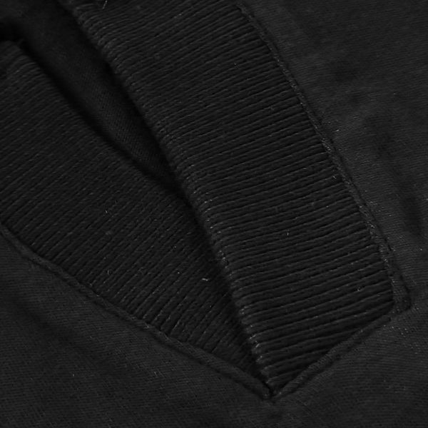 Ike Behar Black Pima Johnny Collar Polo