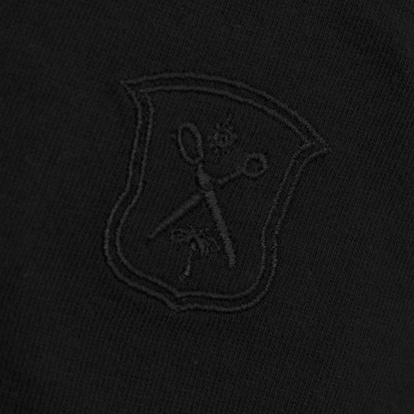 Ike Behar Black Pima Johnny Collar Polo