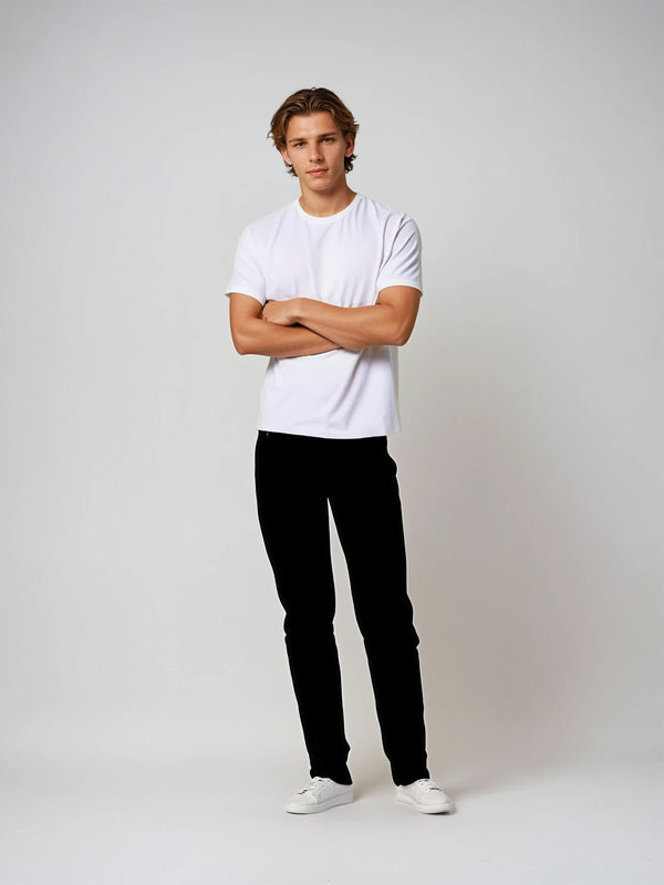 Ike Behar Black Pleated Flex Tech Pant