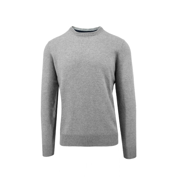 ike behar Cement Crewneck Cashmere Sweater