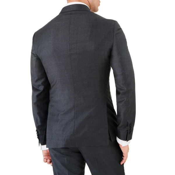 Ike Behar Charcoal Textured Suit