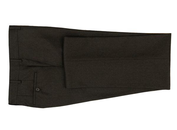 ike behar Chocolate Flannel Dress Pants