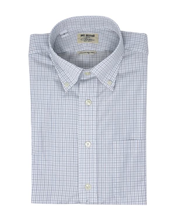 ike behar Graph Check Button-Down Shirt
