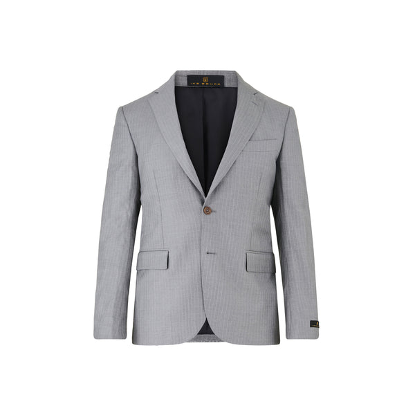 Ike Behar Grey Textured Suit