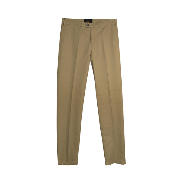 Ike Behar Khaki Stretch Chino Pant