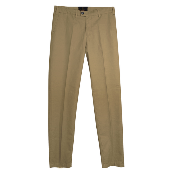 ike behar Khaki Stretch Chino Pant