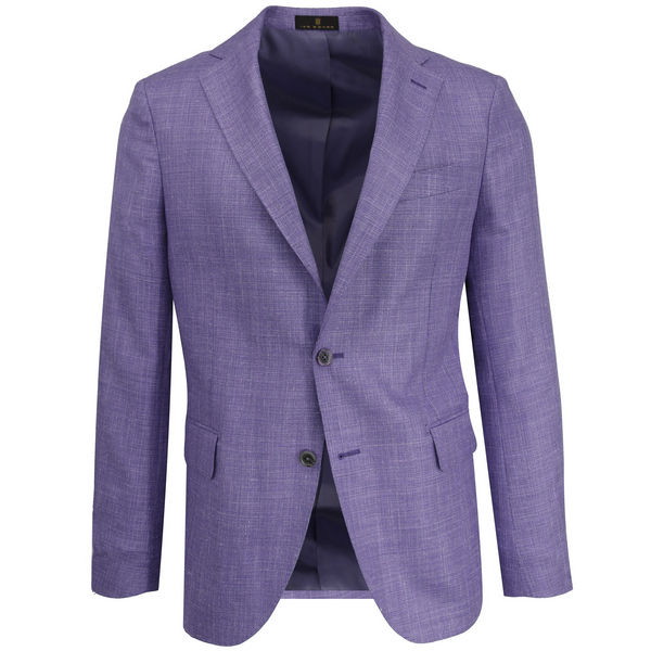 ike behar Lavender Melange Basket Weave Sport Coat