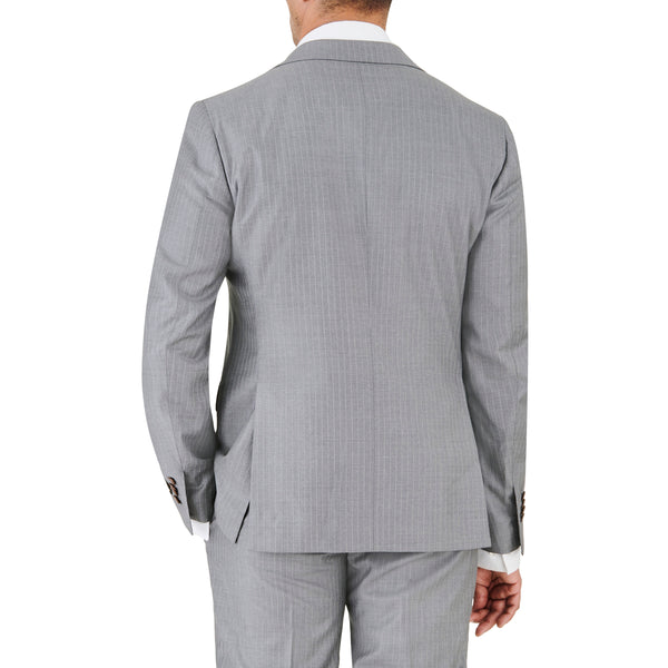 Ike Behar Light Grey Pin Stripe Suit