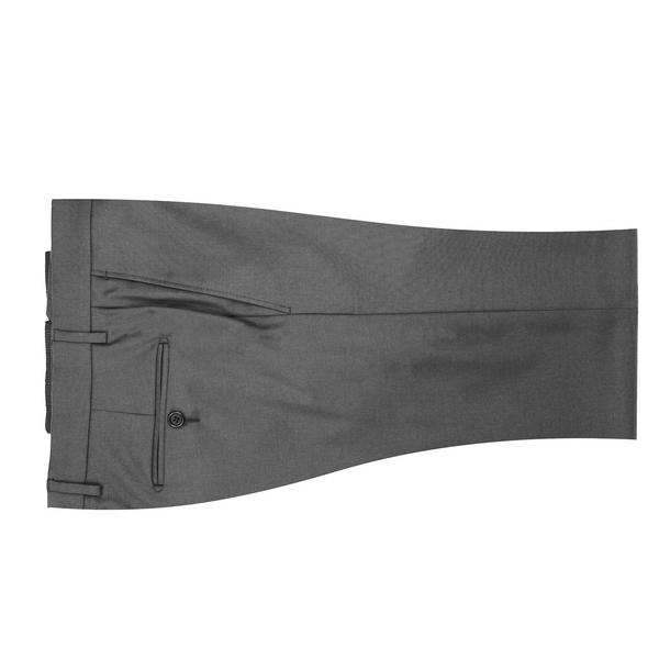ike behar Mid-Grey Loro Piana Twill Dress Pant