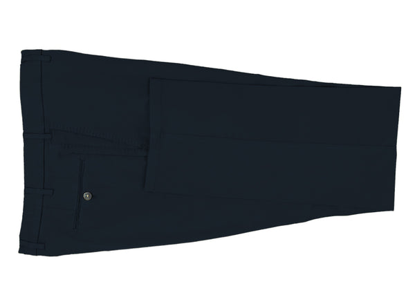 ike behar Navy Cotton & Cashmere Pants