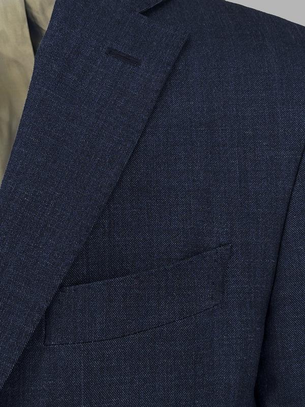 Ike Behar Navy Denim Sport Coat