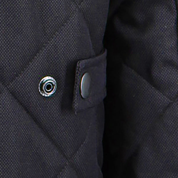 Ike Behar Navy Enfield Quilted Jacket