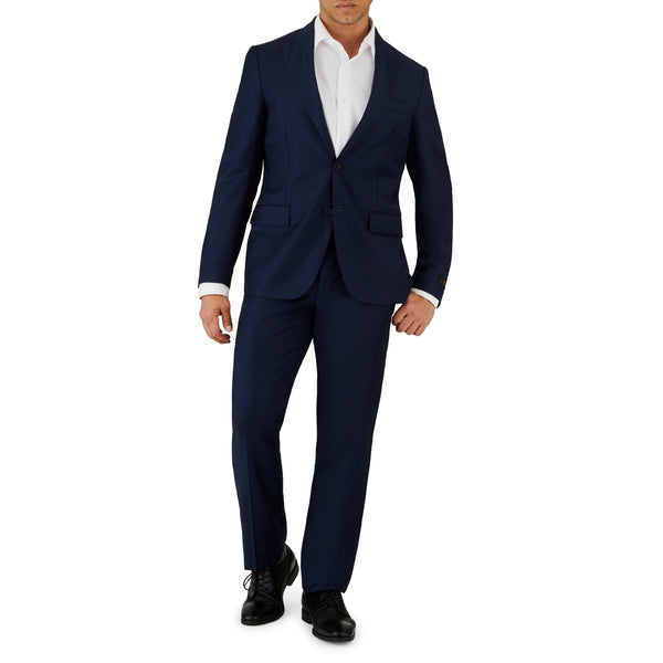 ike behar Navy Graph Check Suit
