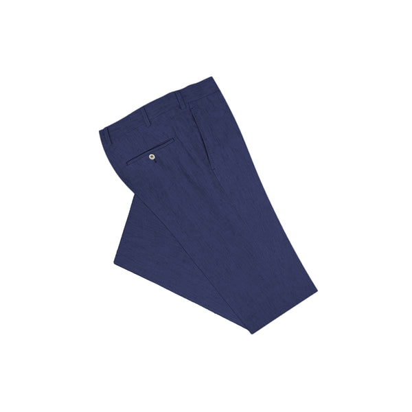 Ike Behar Navy Linen Dress Pants