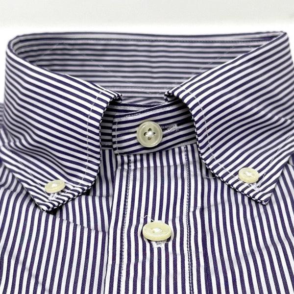 Ike Behar Navy Stripe Button-Down Shirt