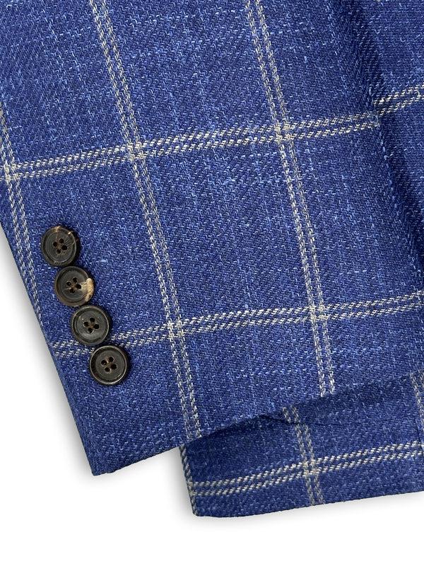 Ike Behar Navy Window Pane Sport Coat