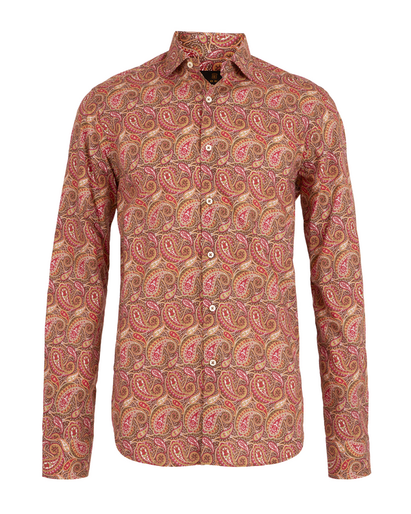 ike behar Paisley Print Sport Shirt
