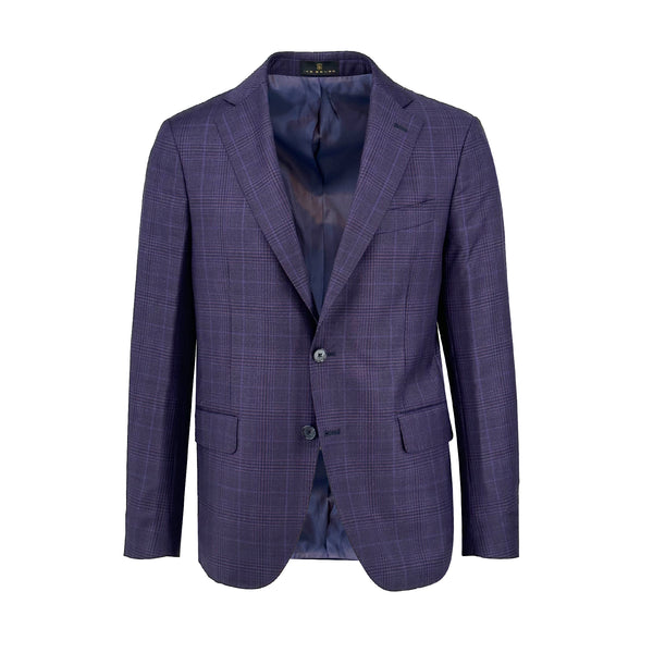 Ike Behar Plum Check Sport Coat