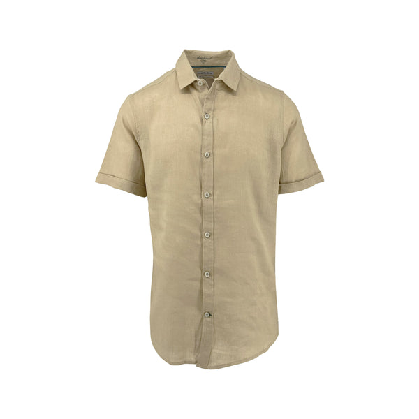 Ike Behar Safari Pure Linen Short Sleeve Shirt
