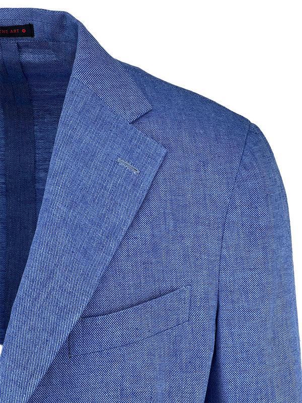 Ike Behar Sky Blue Twill Sport Coat