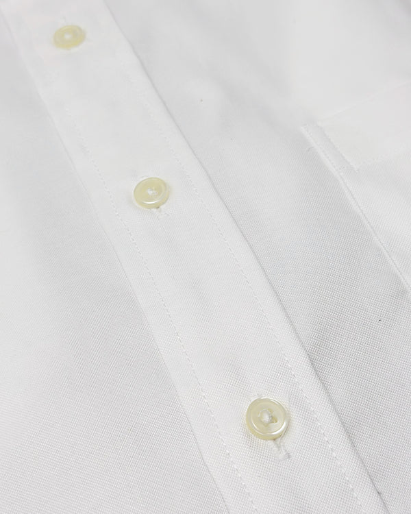 Ike Behar White Oxford Button-Down Shirt