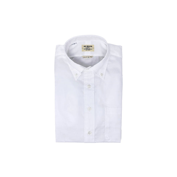 Ike Behar White Oxford Button-Down Shirt
