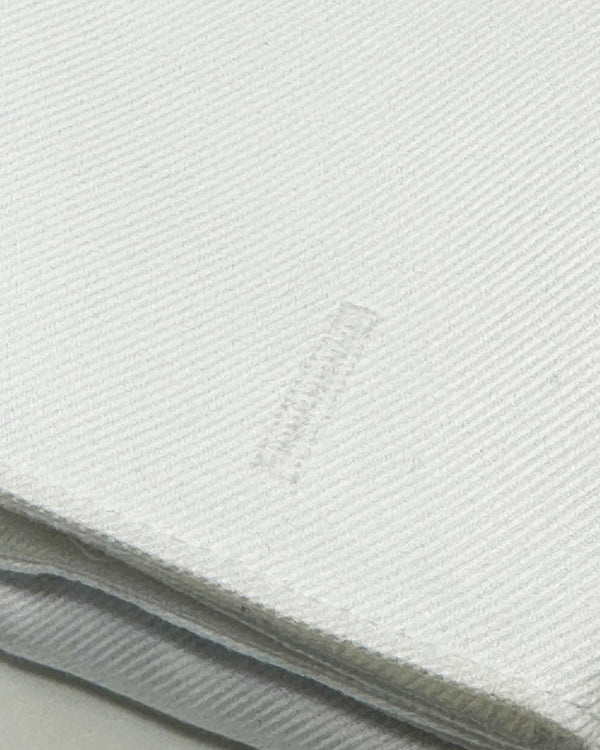 Ike Behar White Twill Tuxedo Shirt