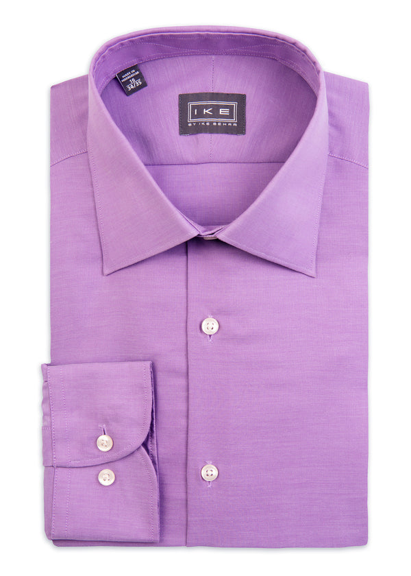 ike behar Lavender Textured Ike by Ike Behar Dress Shirt