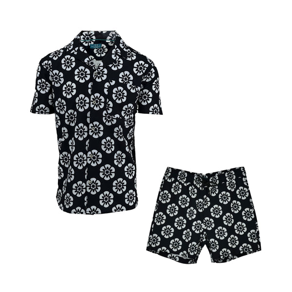 ike behar Midnight Floral Top & Bottom Cabana Swim Set