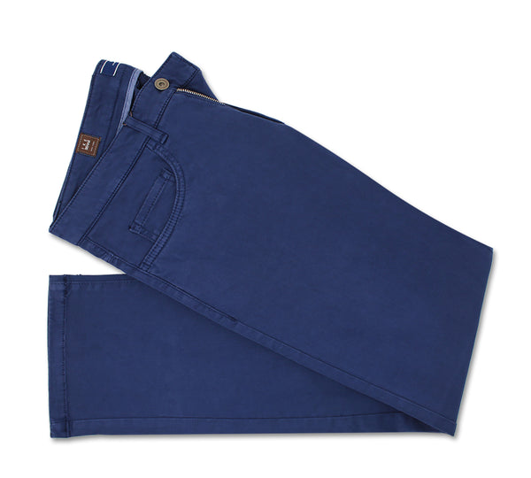 ike behar Navy Techno-Stretch Sateen 5 Pocket Pants