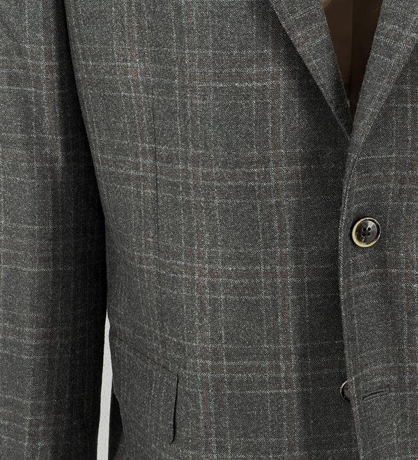 Ike Behar Olive Check New Zealand Merino Sport Coat