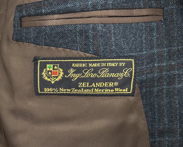 Ike Behar Olive Check New Zealand Merino Sport Coat