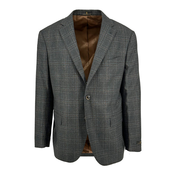 Ike Behar Olive Check New Zealand Merino Sport Coat