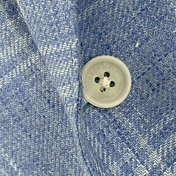 Ike Behar Sky With White Check Linen & Wool Sport Coat