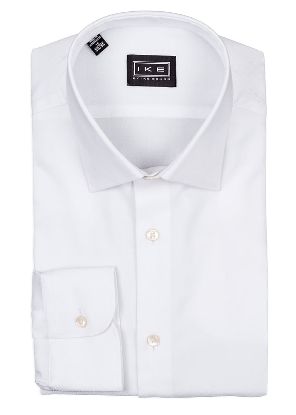 ike behar White Royal Oxford Ike by Ike Behar Dress Shirt