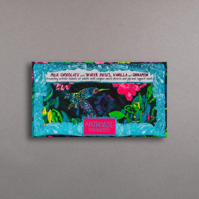 ikon ARTHOUSE Unlimited Sweet Nectar: Milk Chocolate Bar with Wafer Pieces Vanilla & Cinnamon