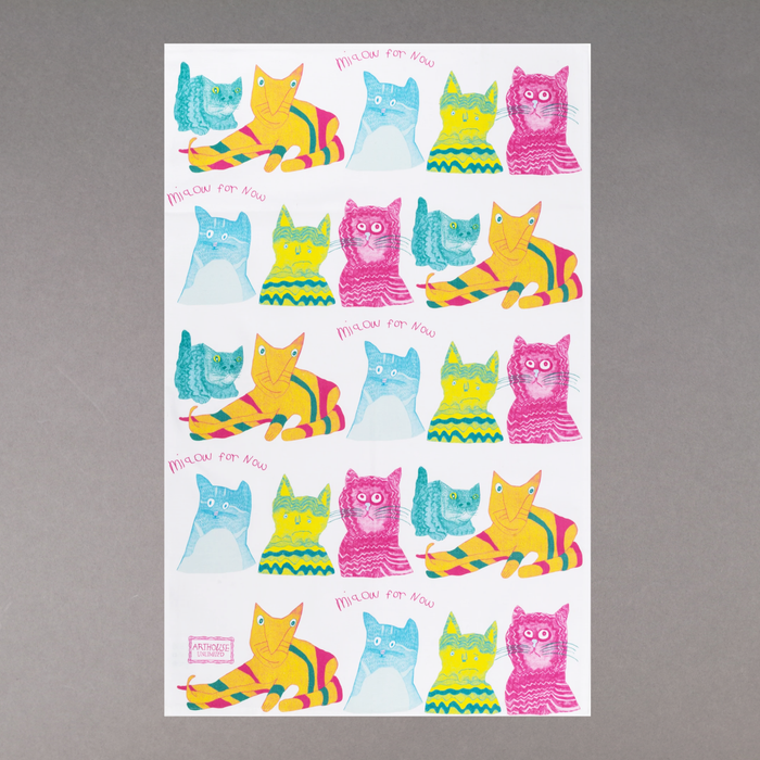 Ikon ARTHOUSE Unlimited Miaow For Now Tea Towel