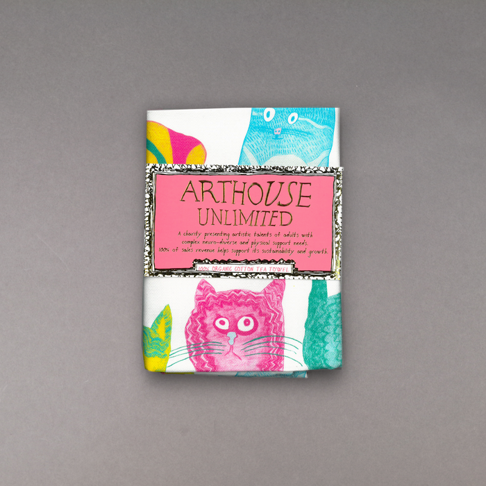 ikon ARTHOUSE Unlimited Miaow for Now Tea Towel