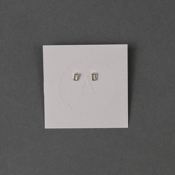 ikon Atypical Thing Jewellery Rectangle Studs