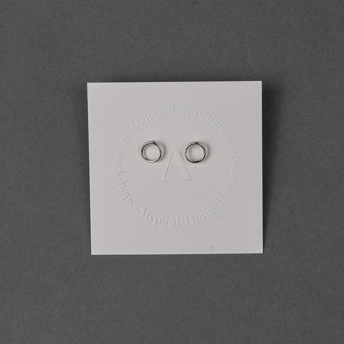 ikon Atypical Thing Jewellery Wire Circle Studs