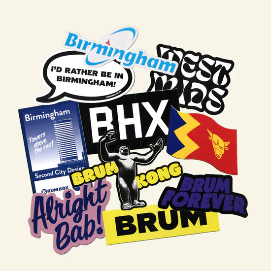 Ikon Brum Box Birmingham Sticker Pack - Mixed