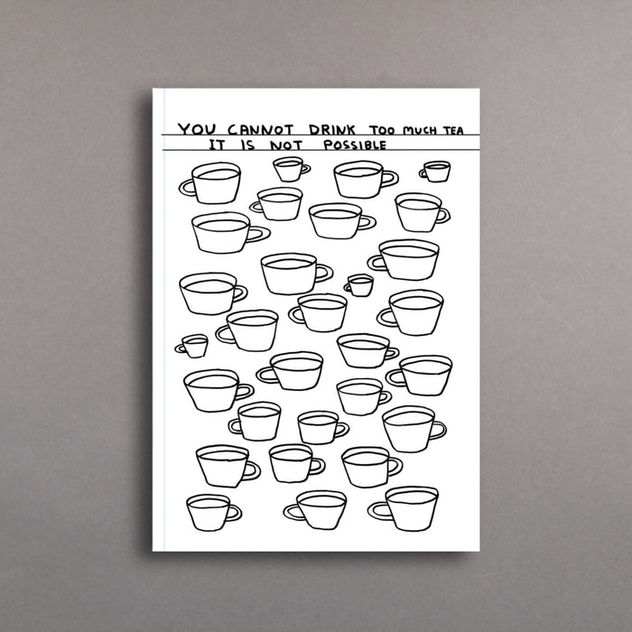 ikon David Shrigley Drink Too Much Tea - Notebook A5
