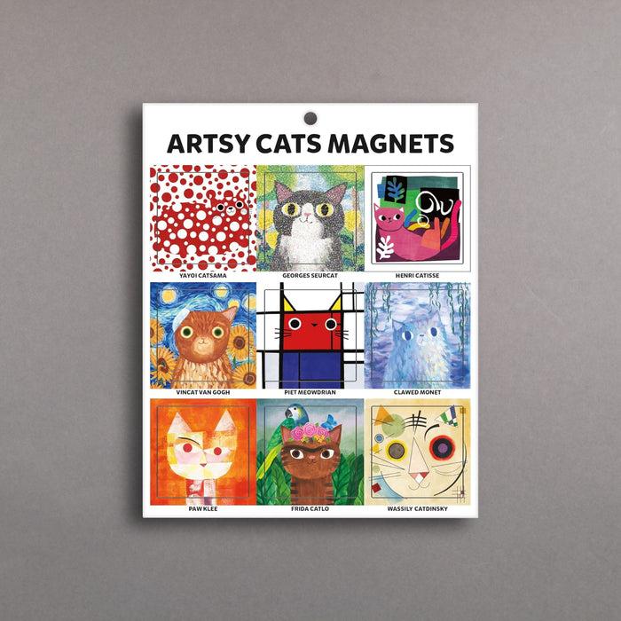 ikon Mudpuppy Artsy Cats Magnets