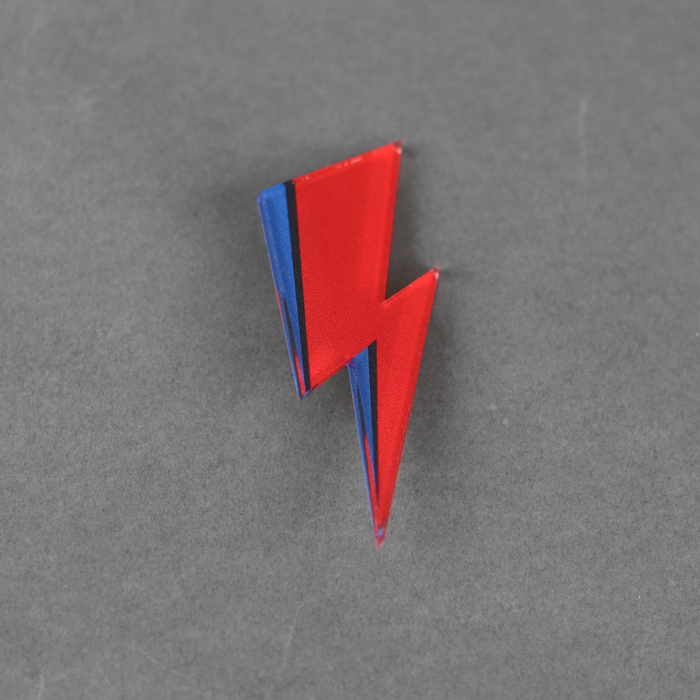 Ikon My World Lightning Bolt David Bowie Brooch
